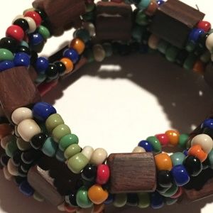 Stretch Bracelet with various color beads